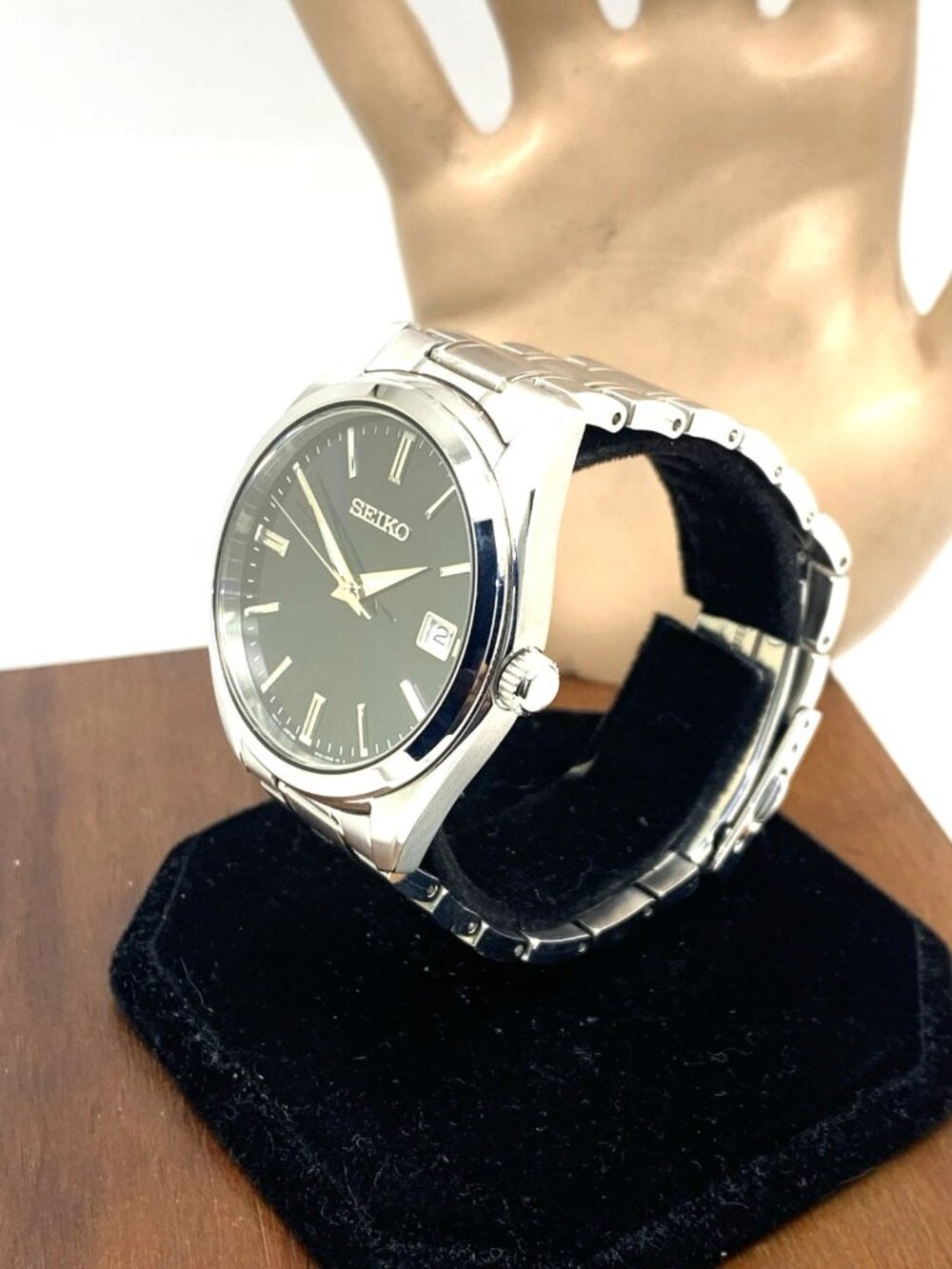 Seiko Men's Watch SUR309 Quartz Blue Dial Date Silver Stainless Steel 40mm - Picture 2 of 15
